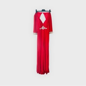 Preloved beautiful red dress in size 8 with lining. Worn once.